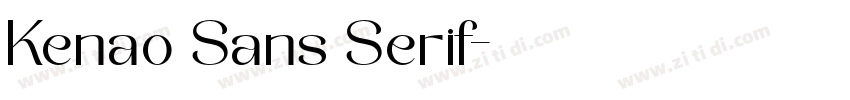 Kenao Sans Serif字体转换